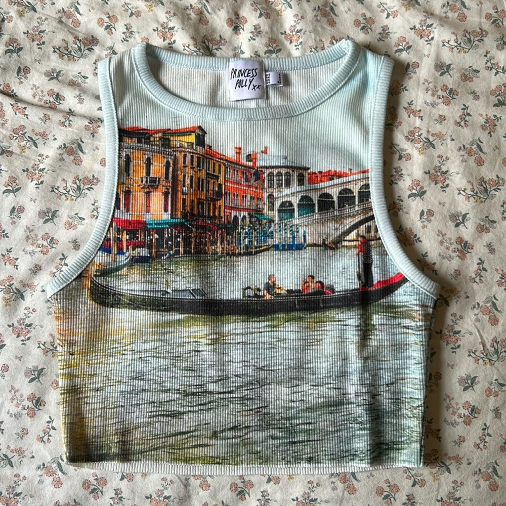 Princess Polly Cropped Graphic Tank